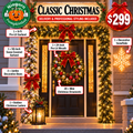 Classic Christmas porch styling package $299