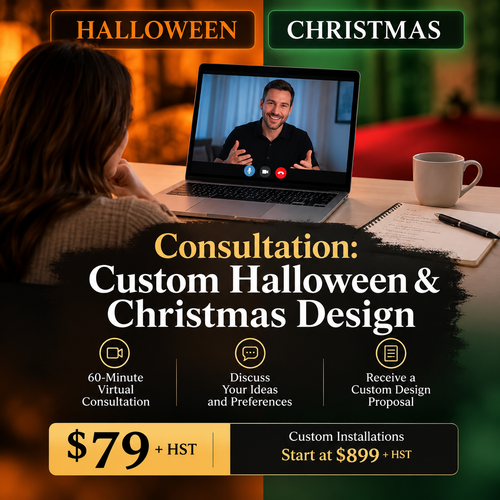 Custom Halloween and Christmas design consultation - Niagara PumpkinGuy