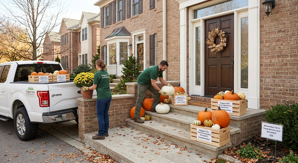 November post-season pumpkin and gourd removal service by Niagara PumpkinGuy