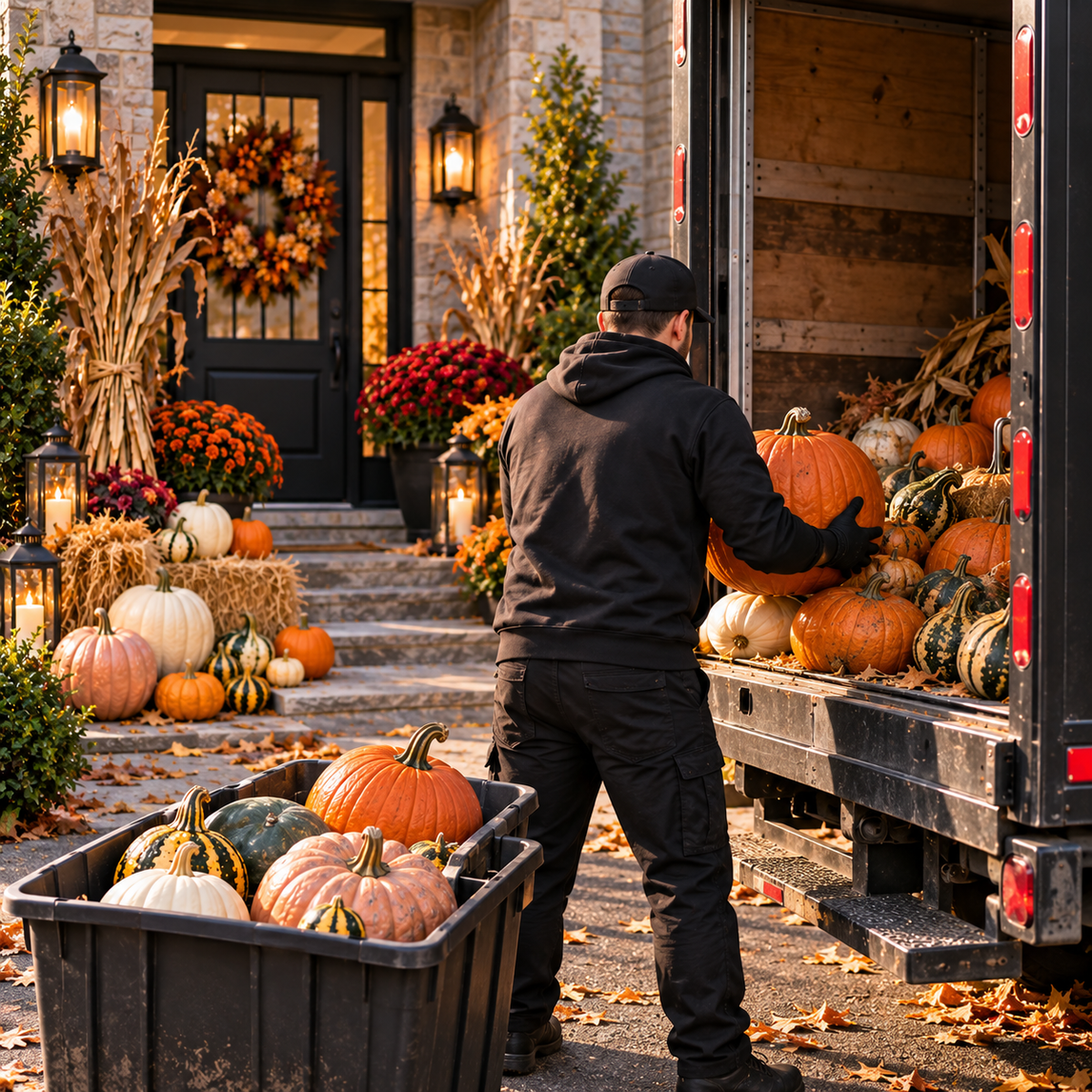 November post-season pumpkin and gourd removal service by Niagara PumpkinGuy
